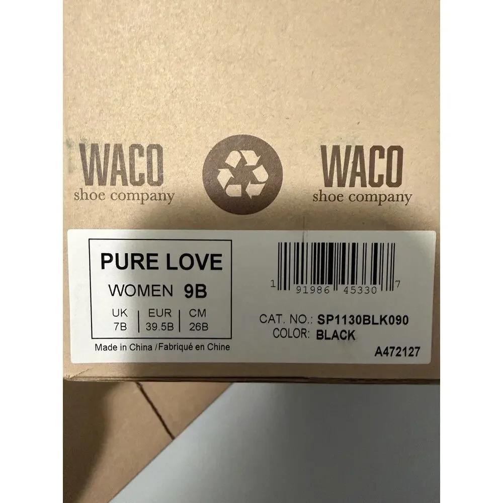 Spenco‎ Women's Pure Love Slip On Sneaker Size 9B Black Blue Comfort Cushion
